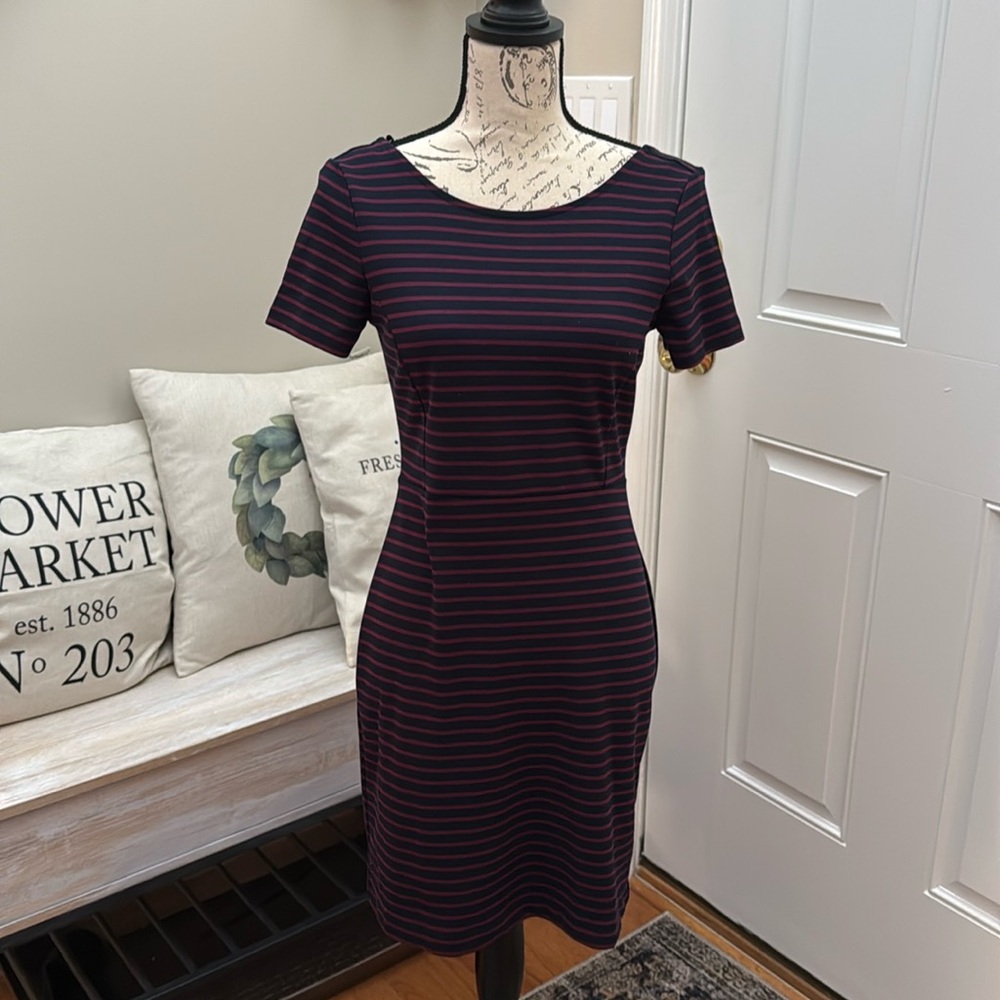 EUC Banana Republic Striped Dress in size 2P